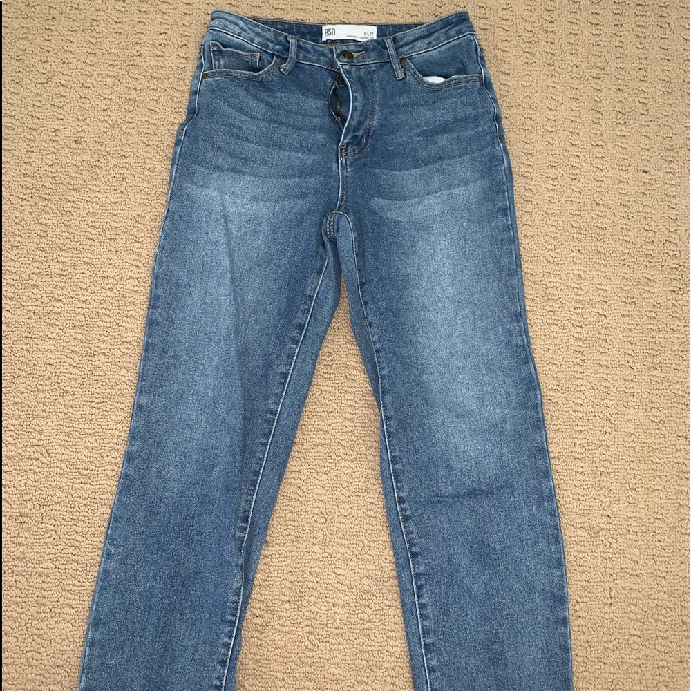 High Rise Straight Leg Pants